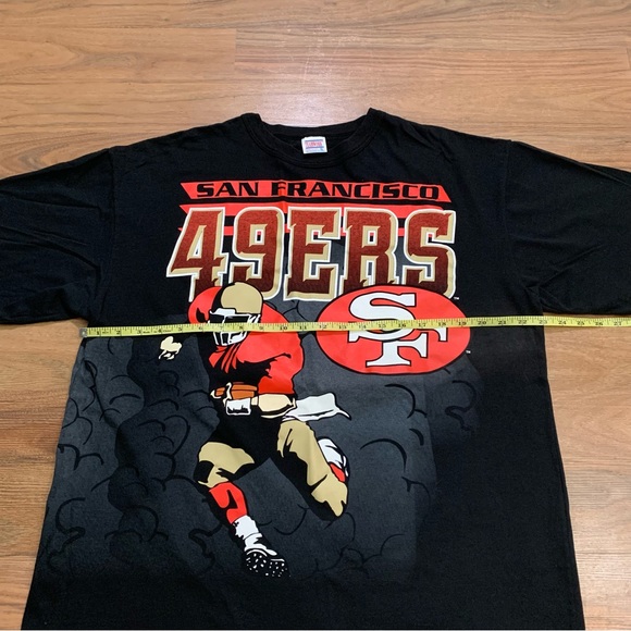 Vintage San Francisco 49ers Jumbo Print Graphic All Over Print T-shirt Men’s XL - Picture 5 of 6
